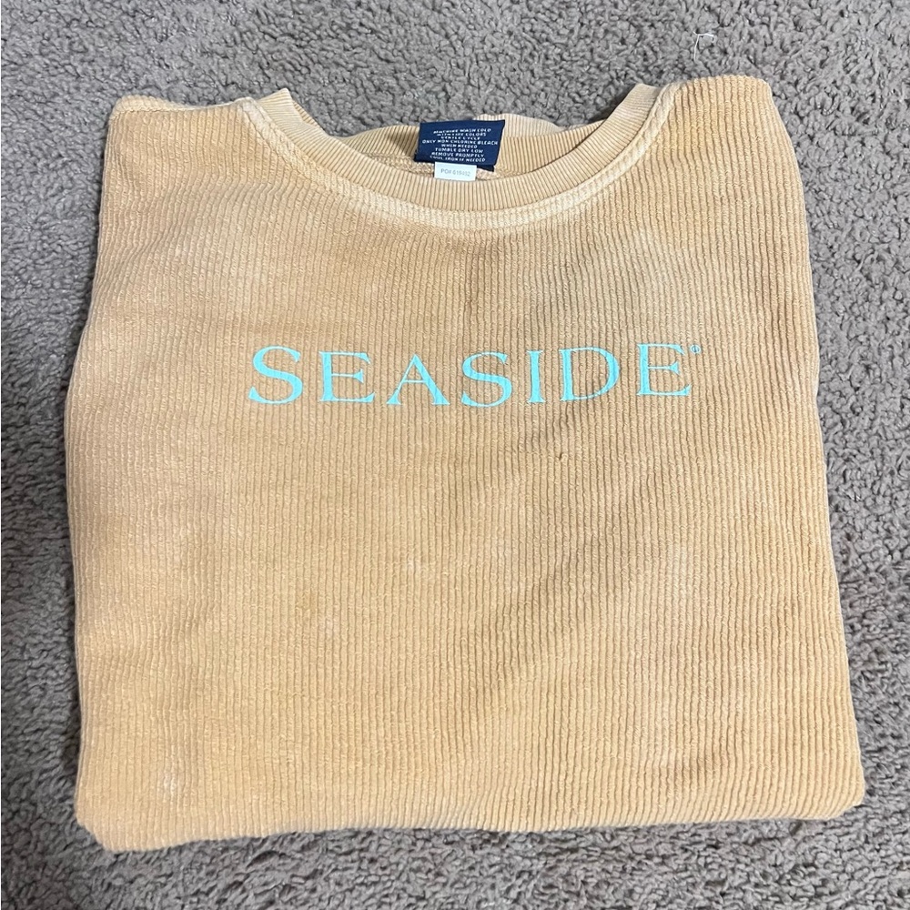 Cropped Seaside Ribbed Sweater